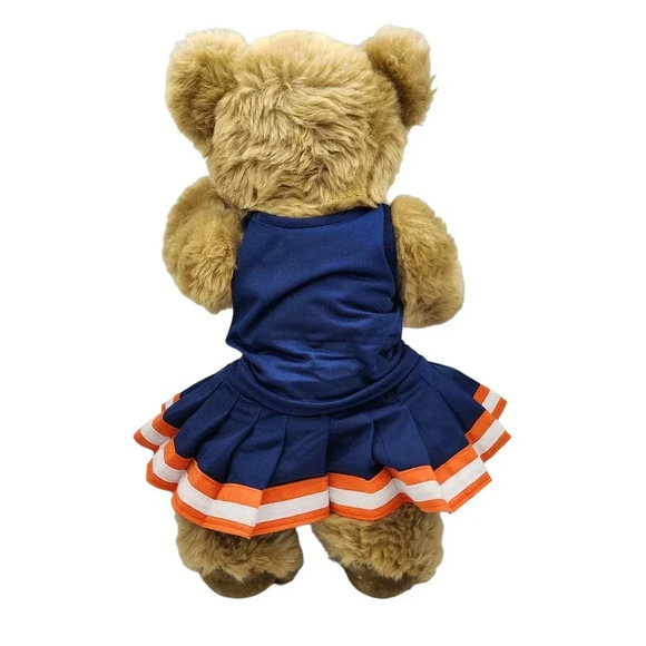 Syracuse University Cheerleader Bear Theodore Jointed Bear MCM Posable Orangemen - Picture 2 of 13